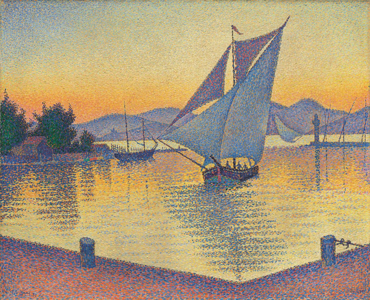 Der Hafen im Sonnenuntergang, Opus 236 von Paul Signac