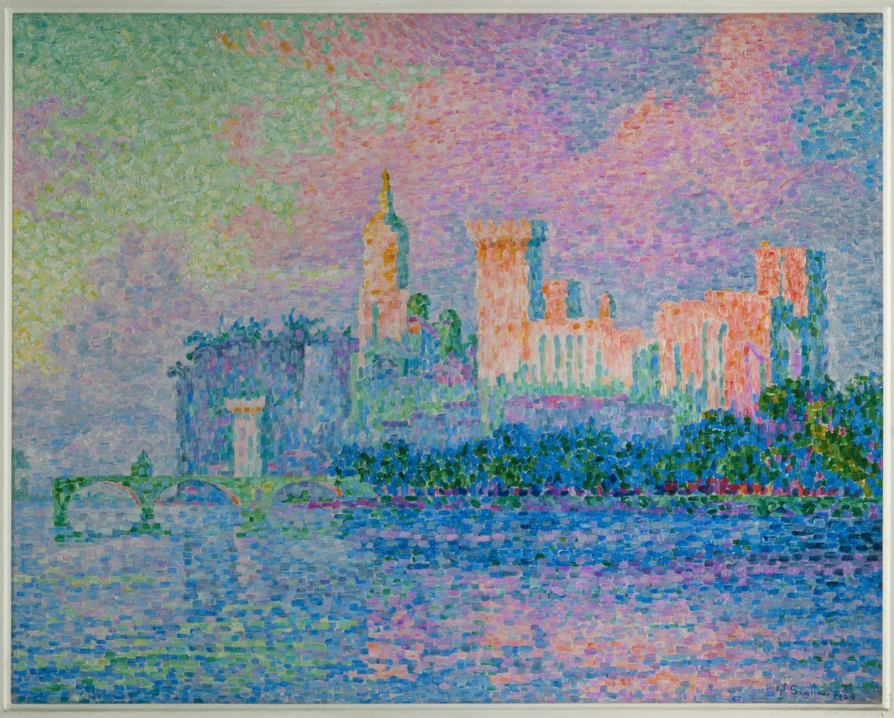 Das Schloss der Päpste, Avignon von Paul Signac