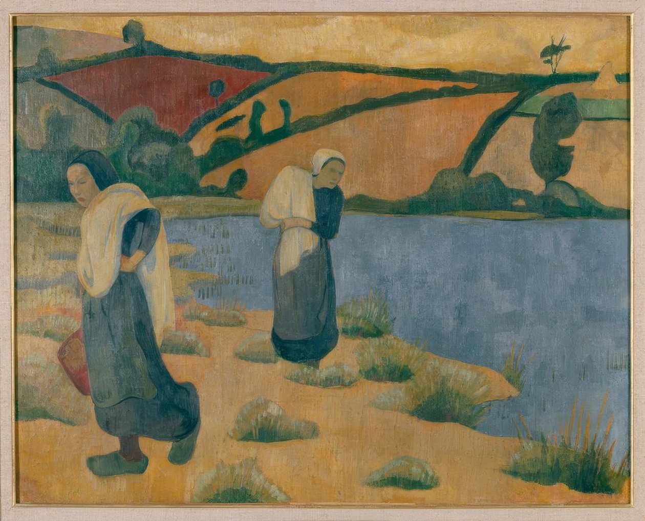 Die Wäscherinnen an der Laïta, nahe Pouldu von Paul Sérusier