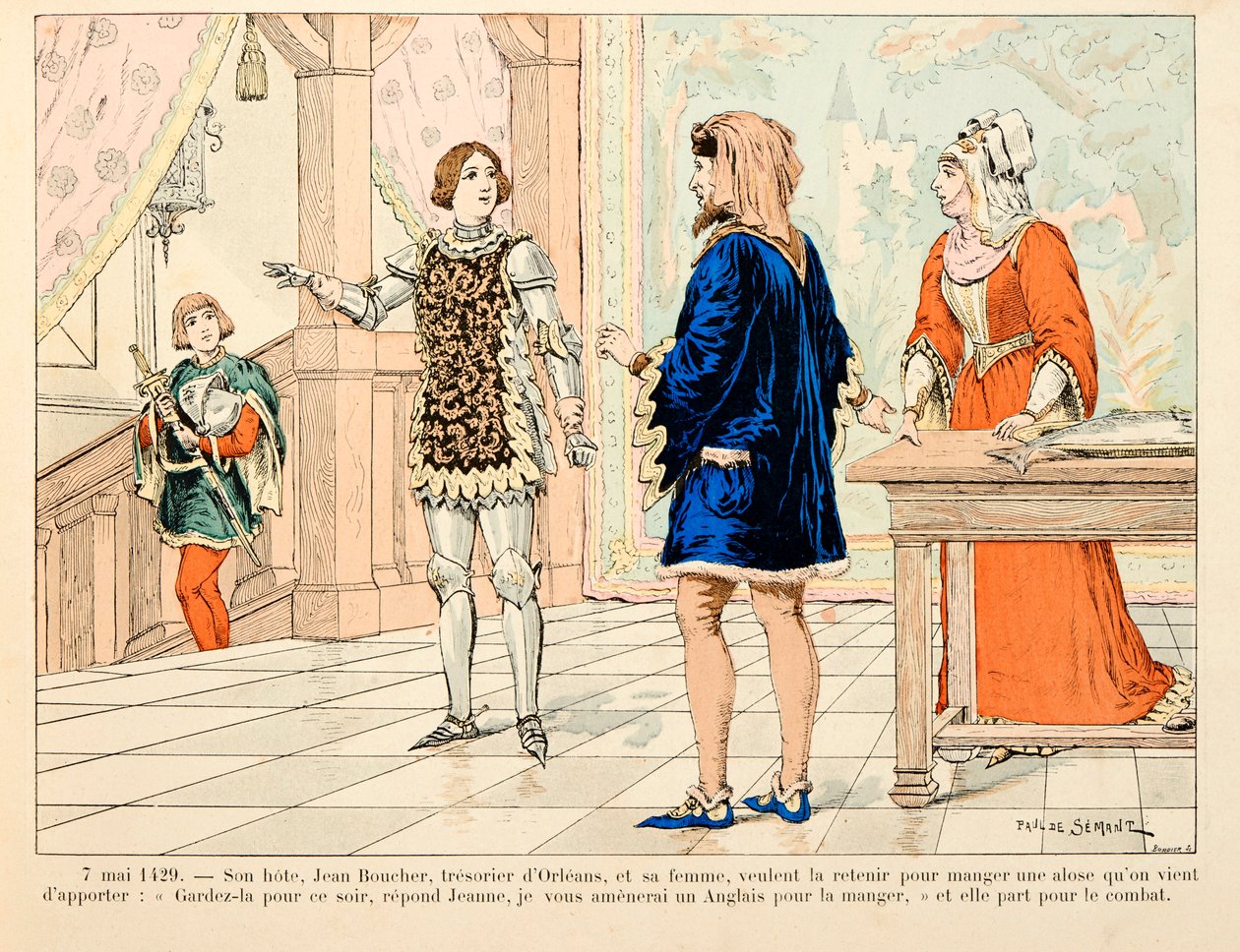 Illustration aus dem Buch „Jeanne d