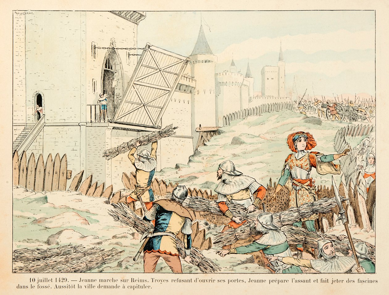 Illustration aus dem Buch „Jeanne d