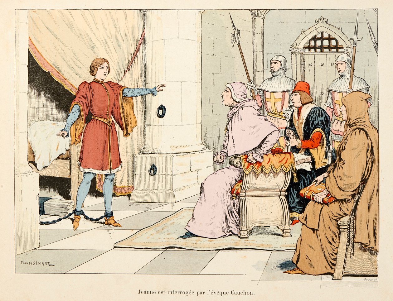 Illustration aus dem Buch „Joan of Arc“ von Theodore Cahu, illustriert von Paul De Semant: Jeanne d