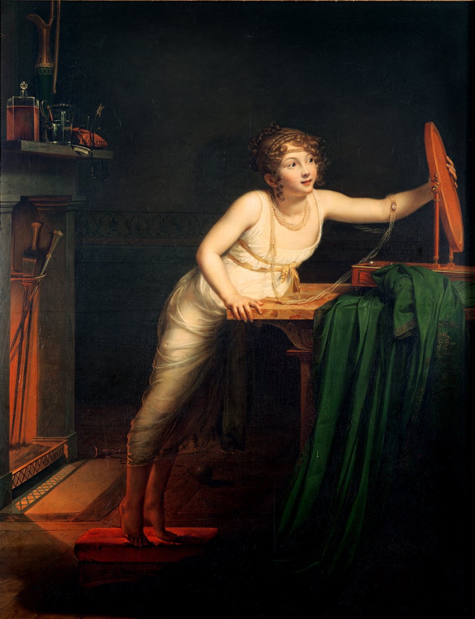 Das erste Gefühl der Koketterie, 1804 von Pauline Auzou