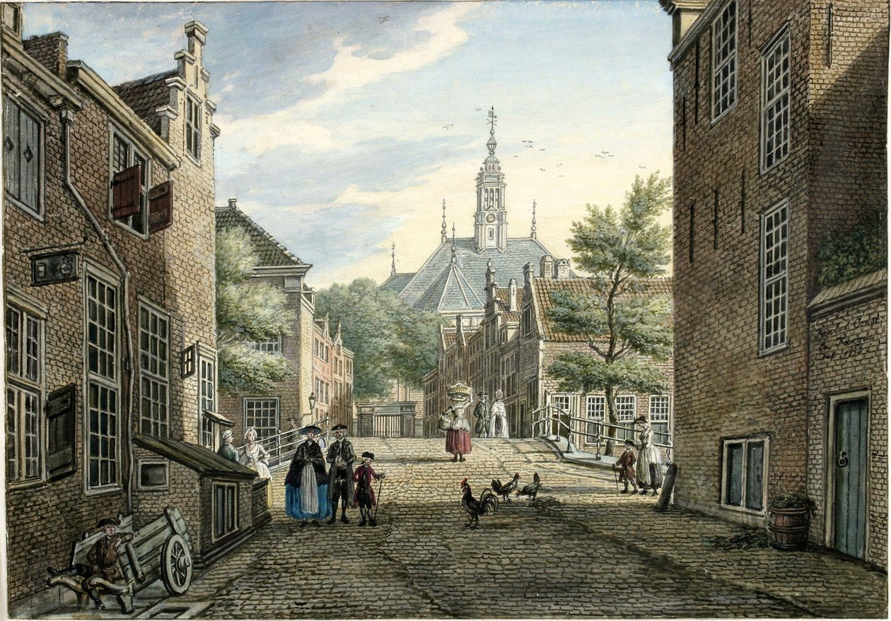 Ansicht der Kranestraat von Paulus Constantijn la Fargue