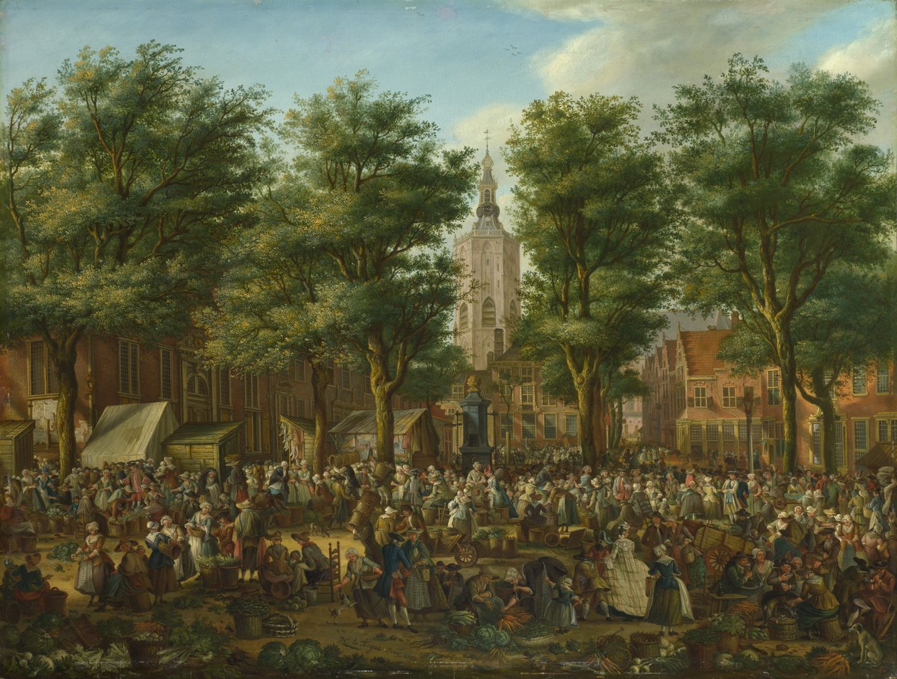 Der Grote Markt in Den Haag, 1760 von Paulus Constantijn la Fargue