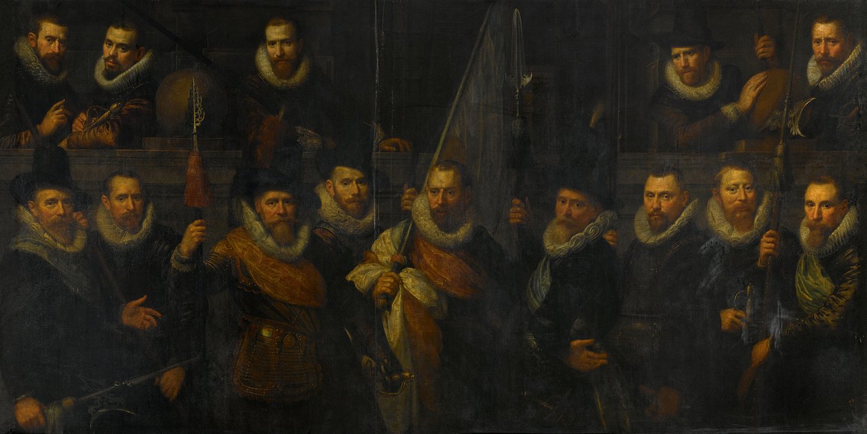 Offiziere und andere Bürgerwehrmänner des III. Bezirks von Amsterdam von Paulus Moreelse