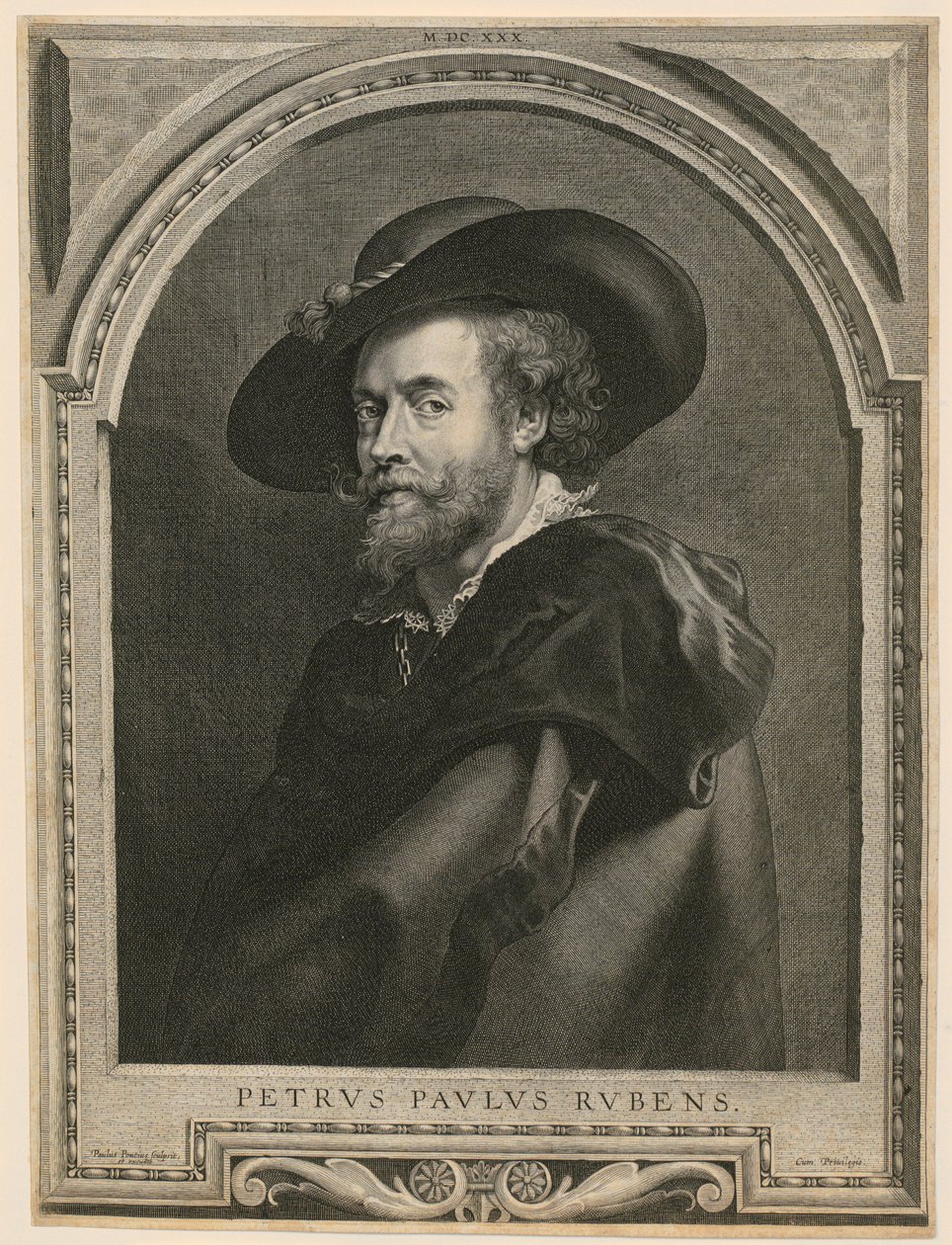 Porträt von Peter Paul Rubens von Paulus Pontius
