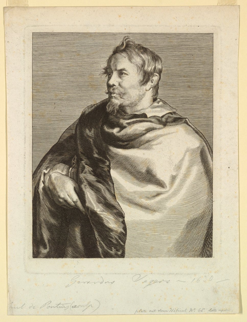 Porträt von Gerard Seghers, aus den Icones Principum Virorum von Paulus Pontius
