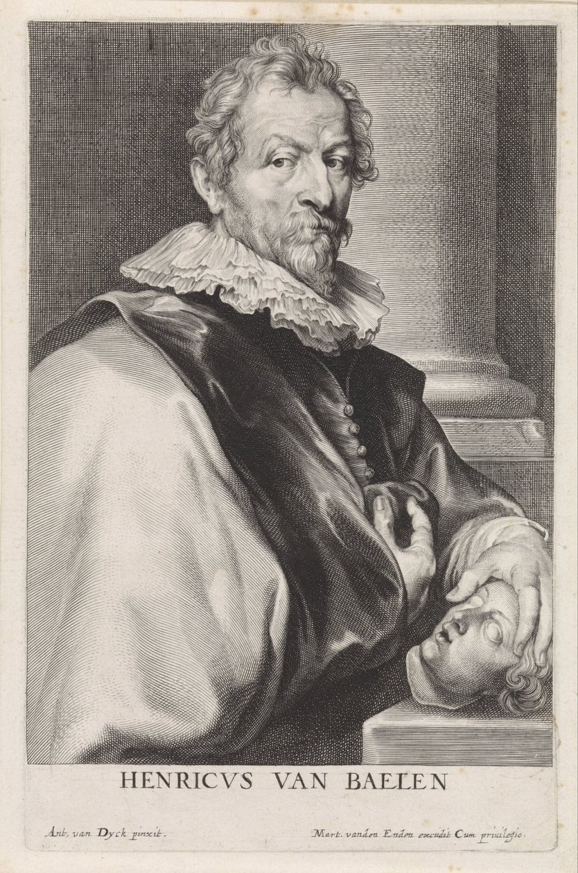Porträt des Malers Hendrik van Balen (I) von Paulus Pontius