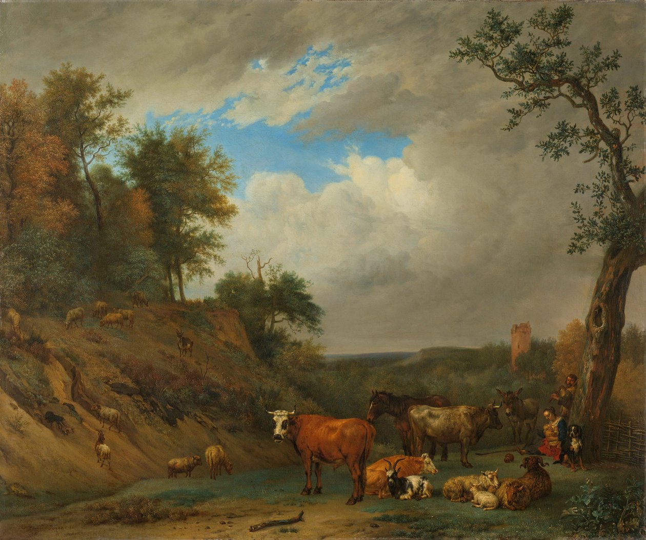 Hirten mit ihrem Vieh von Paulus Potter