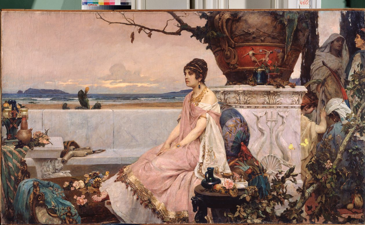 Römische Frau am Brunnen. Gemälde von Pavel Alexandrovich Svedomsky (1849-1904) von Pavel Alexandrovich Svedomsky
