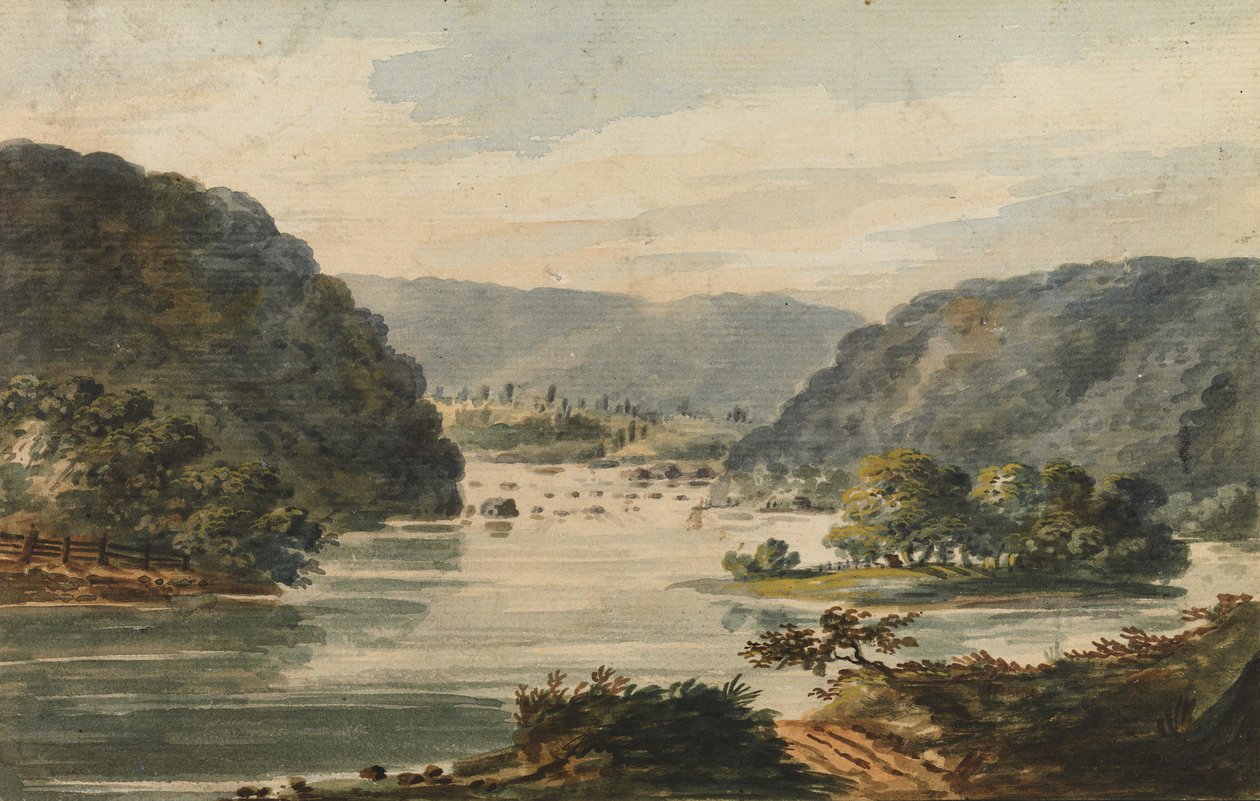 Ein Blick auf den Potomac bei Harpers Ferry, 1811-ca. 1813 von Pavel Petrovic Svin