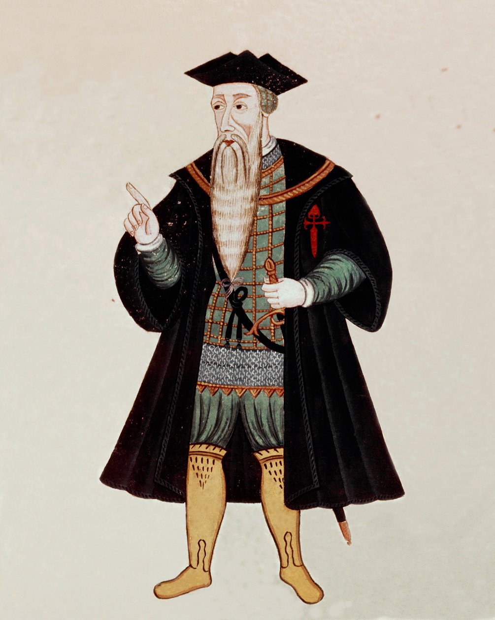 Porträt von Alphonse von Albuquerque (1453-1515) von Pedro Barretto de Resende