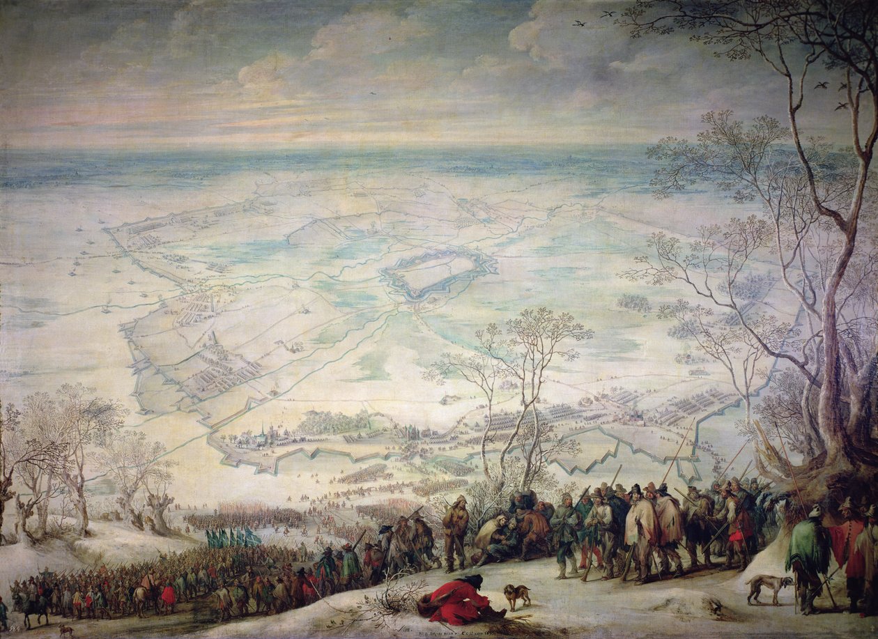 Truppen bei der Belagerung von Aire Sur La Lys von Peeter Snayers