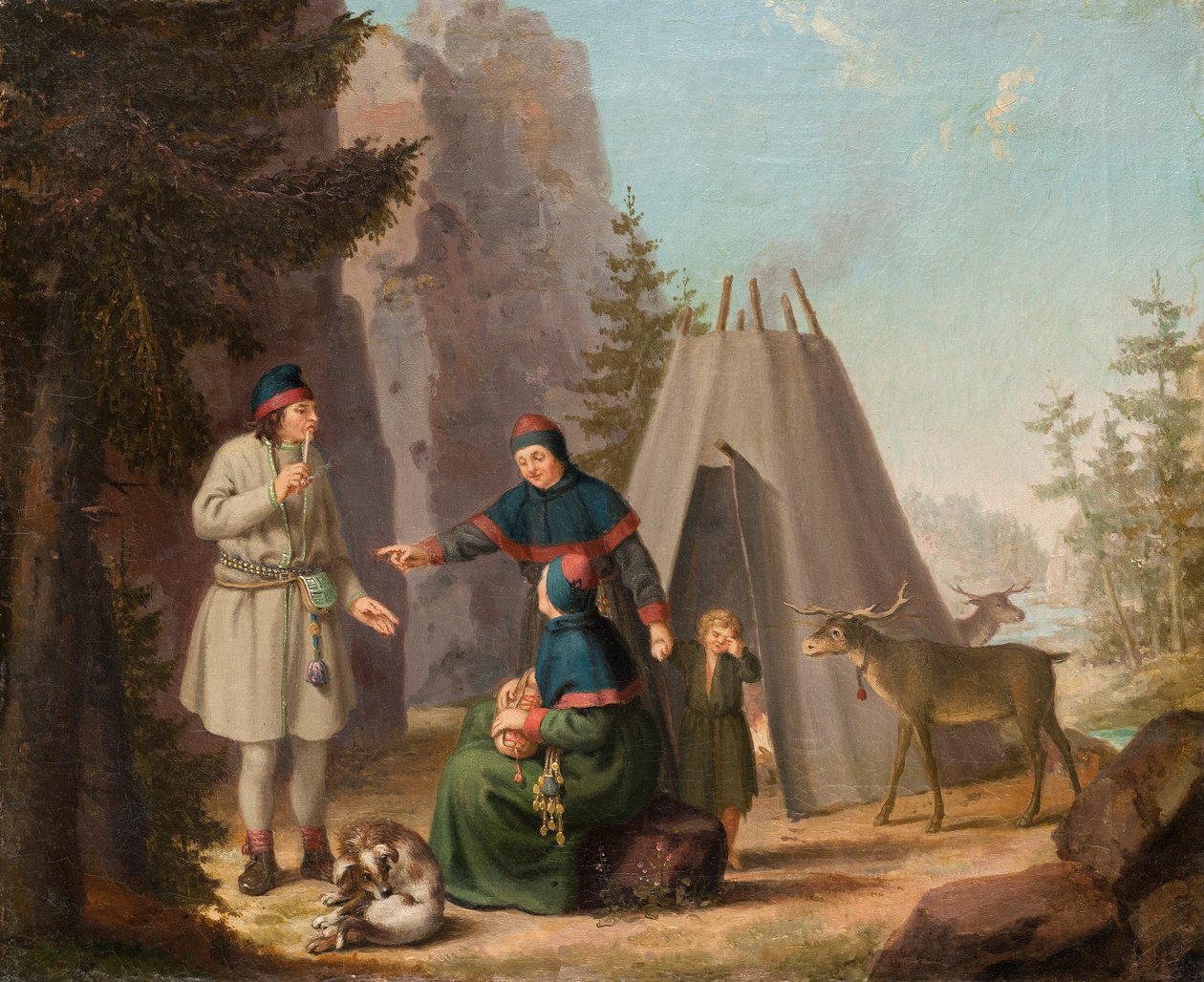 Die Kostüme der Lappen, ca. 1800 von Pehr Hilleström