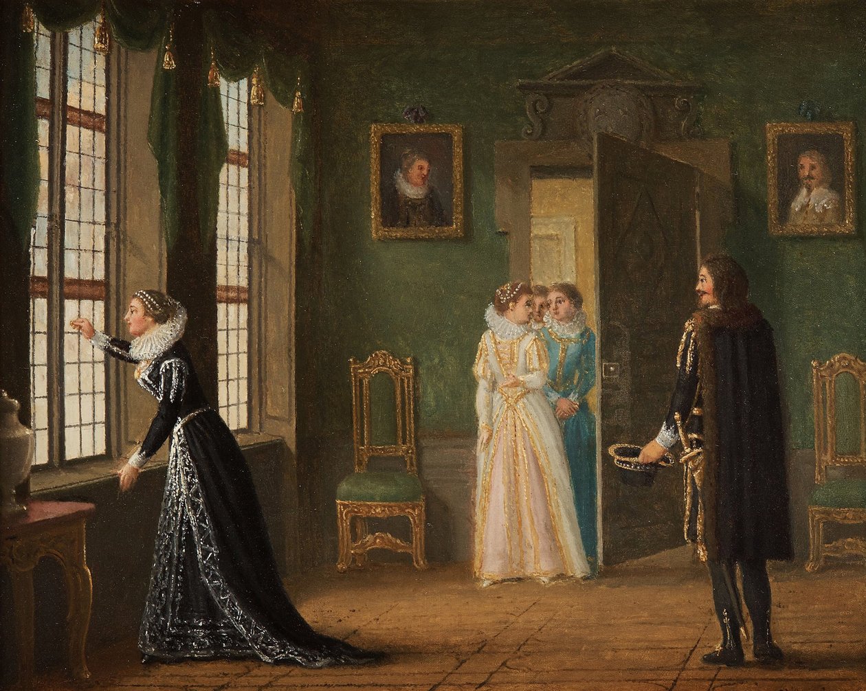 Verlobung von Ebba Brahe mit Jacob de la Gardie von Pehr Hilleström