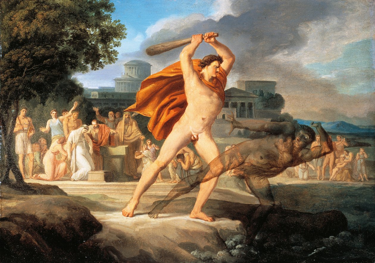 Herkules besiegt Thanatos von Pelagio Palagi