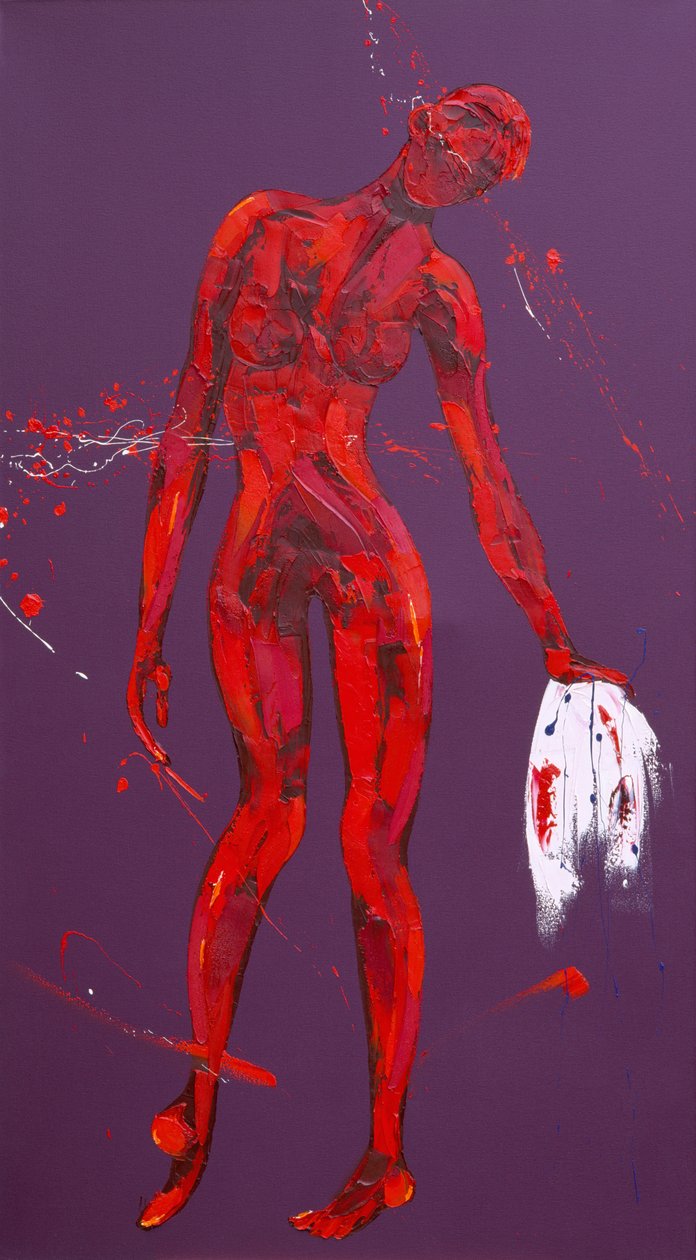 Veronika wischt das Gesicht von Jesus - Station 6 von Penny Warden