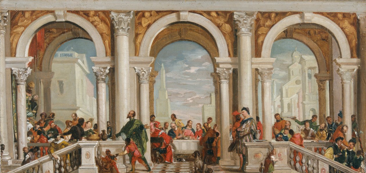 Das Fest im Haus des Levi, 1820-1885 von Penry Williams