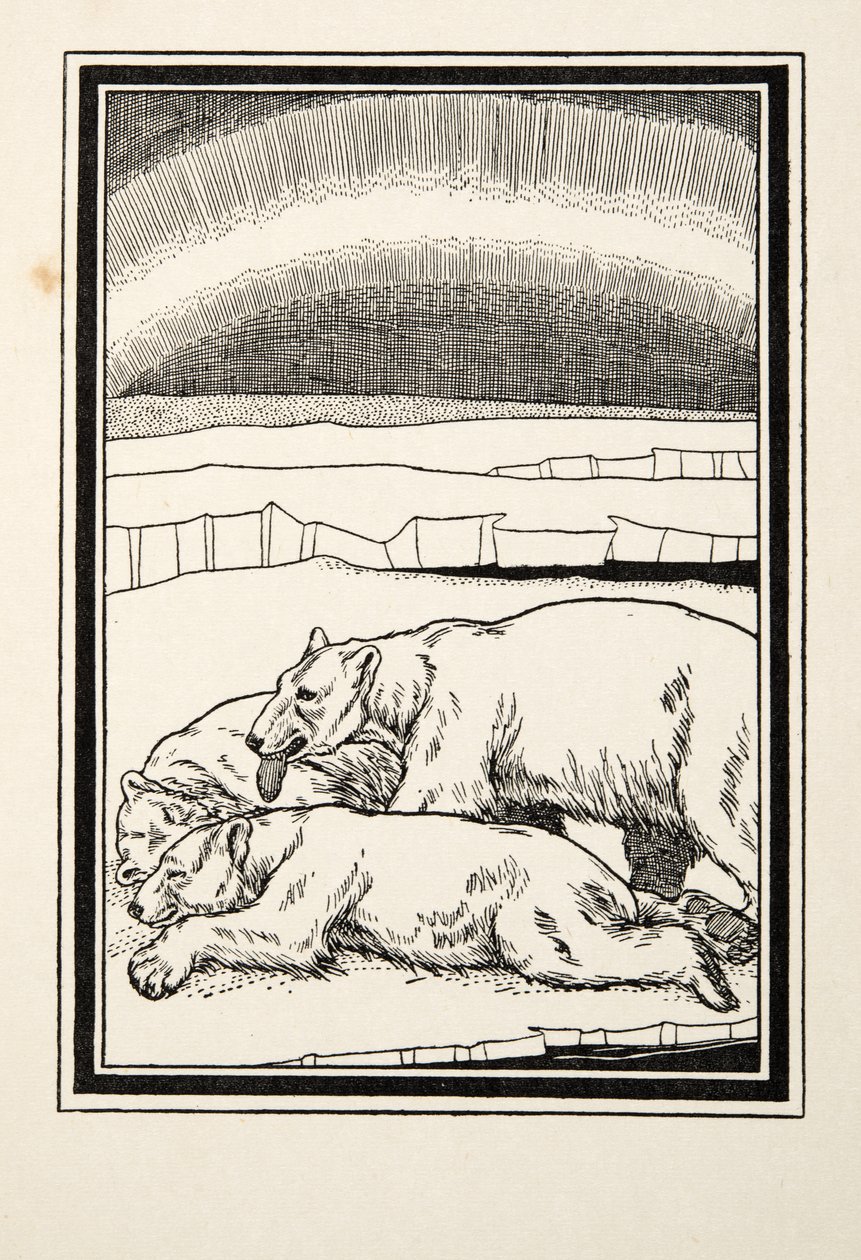 Mütterliche Zuneigung, aus Hundert Anekdoten über Tiere, veröffentlicht 1924 von Percy J. Billingshurst