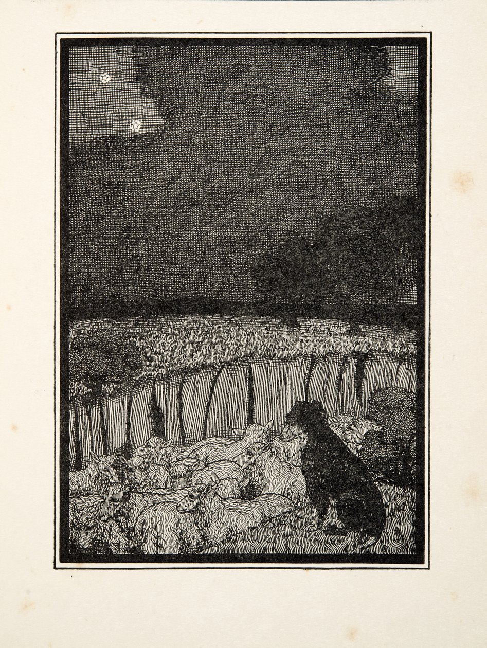Der Schäferhund, aus Hundert Anekdoten über Tiere, veröffentlicht 1924 von Percy J. Billingshurst