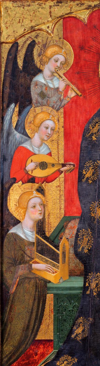 Madonna mit musizierenden Engeln (Detail) von Pere Serra