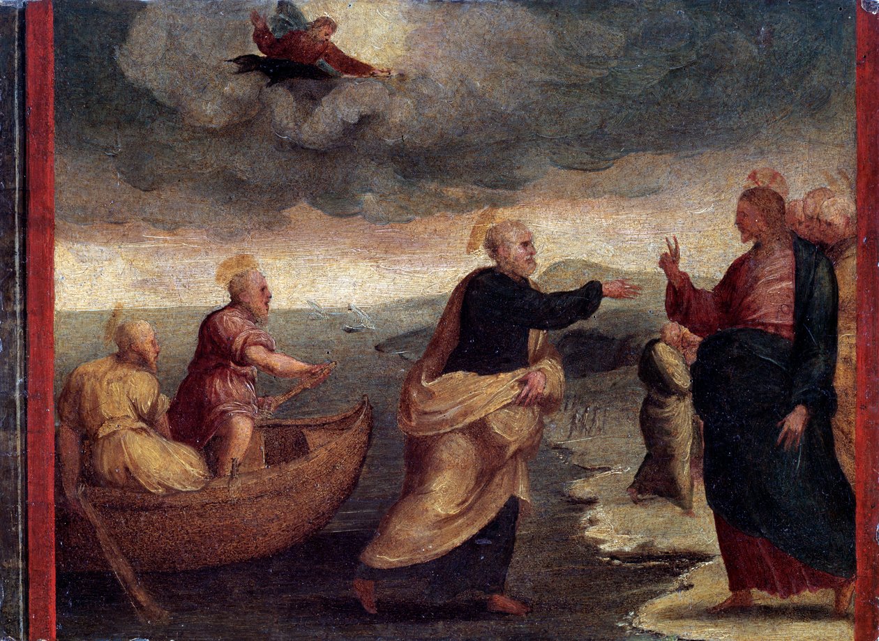 Die Berufung der Heiligen Peter und Andreas (Detail) von Perino del Vaga