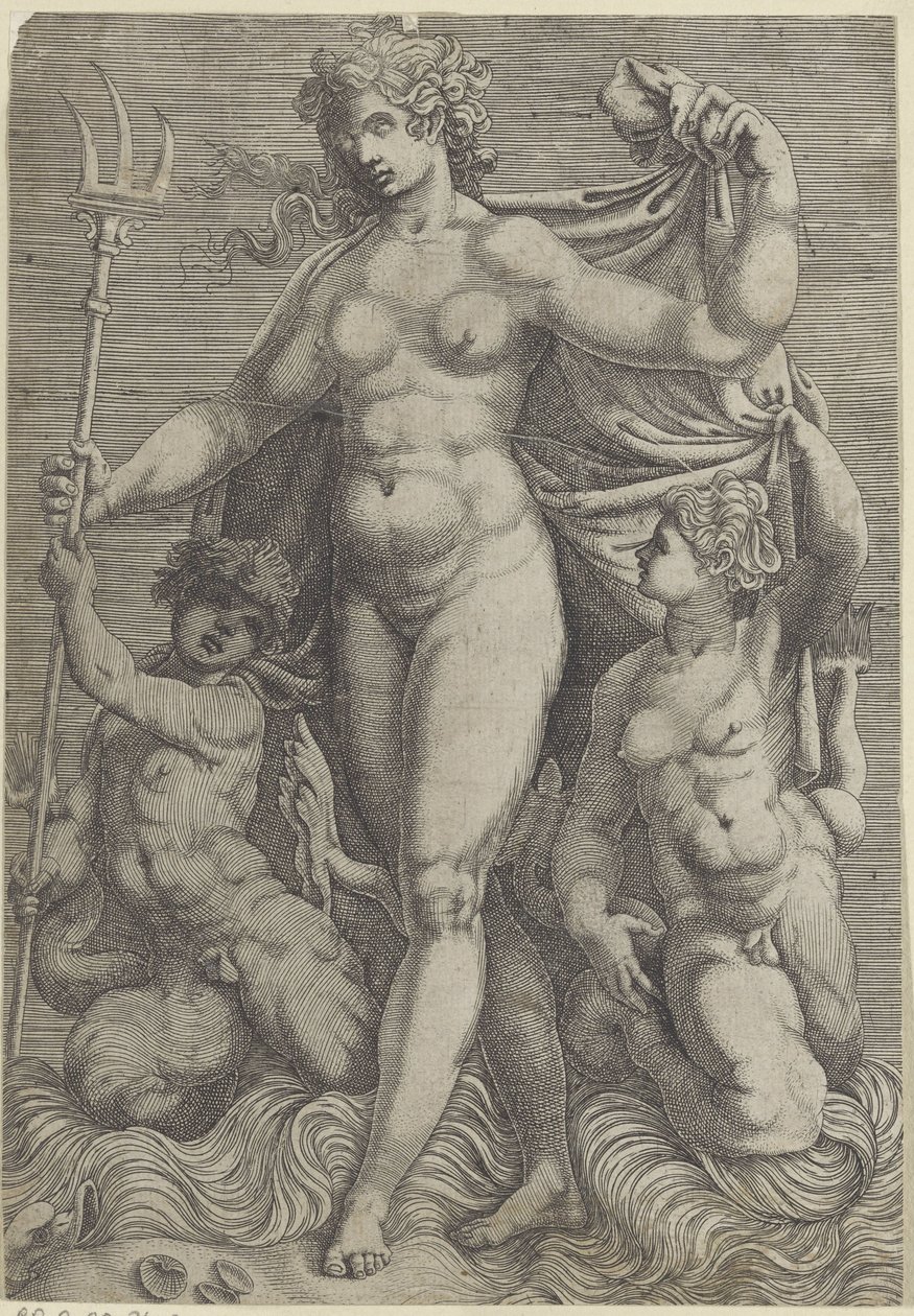 Thetis mit zwei Tritonen von Perino del Vaga