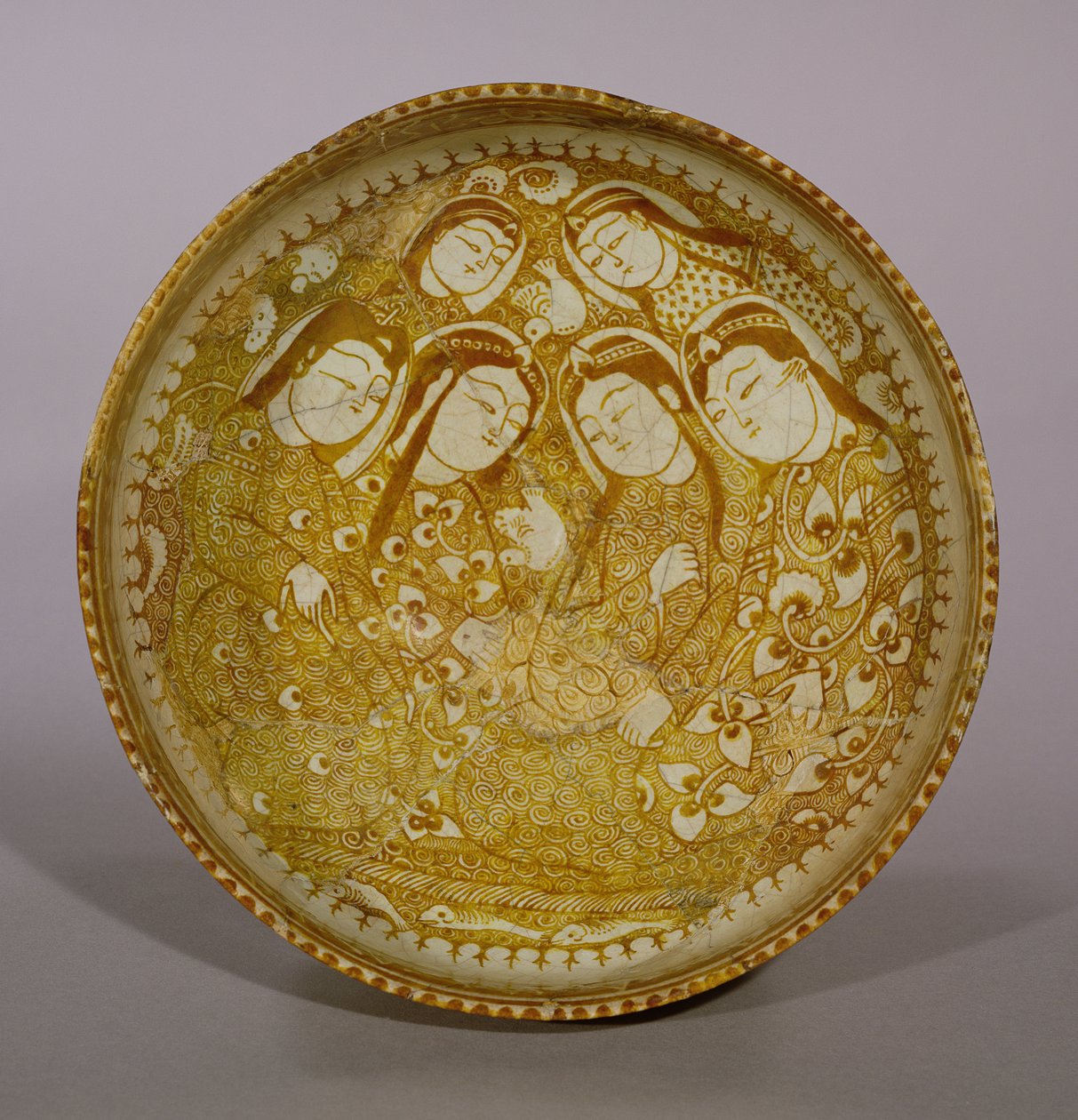 Schale, aus Kashan, Iran, Seldschukenzeit, 1211-12 n. Chr. von Persian School