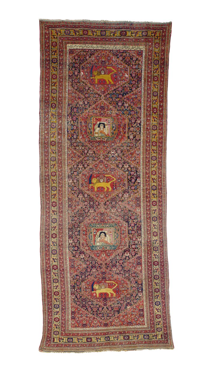 Senneh-Galerieteppich, Westpersien, 1837 von Persian School