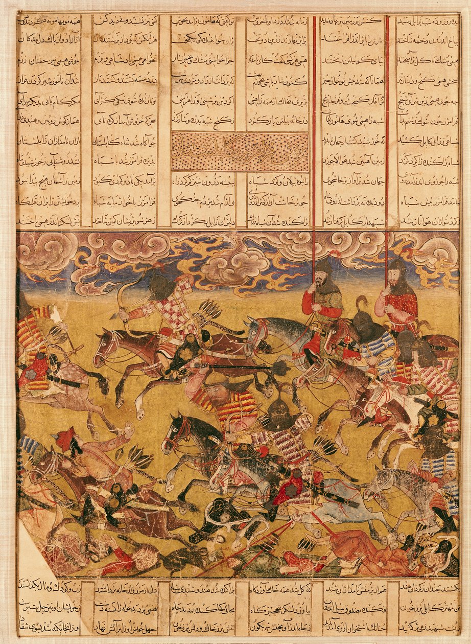 Der Angriff der Kavaliere von Faramouz, Illustration aus dem 
