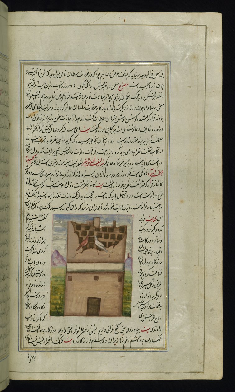 Zwei Tauben, Bāzandah und Navāzandah aus Lichter von Canopus von Persian School