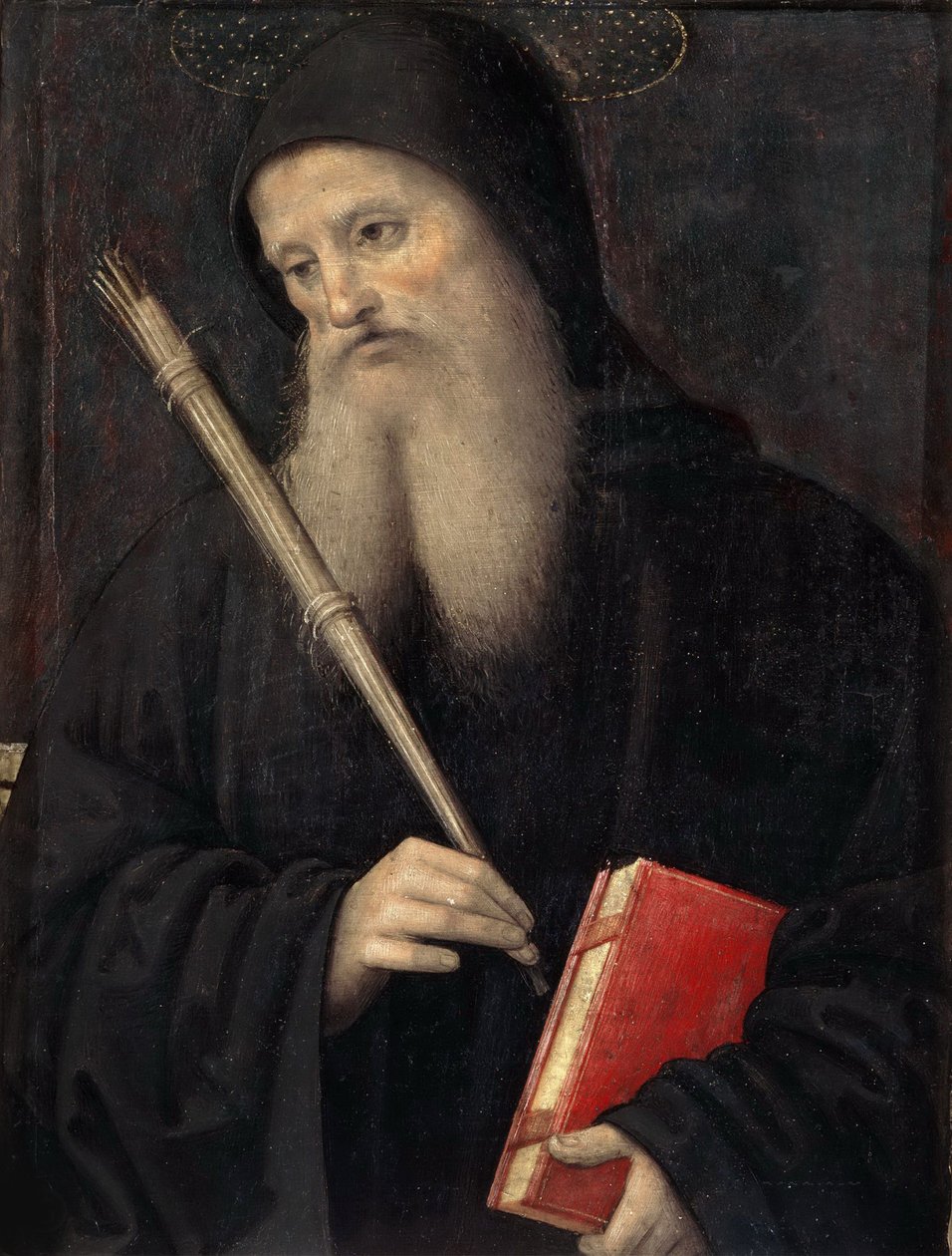 Heiliger Benedikt Predella des San Pietro Polyptychons, ca. 1497 von Perugino