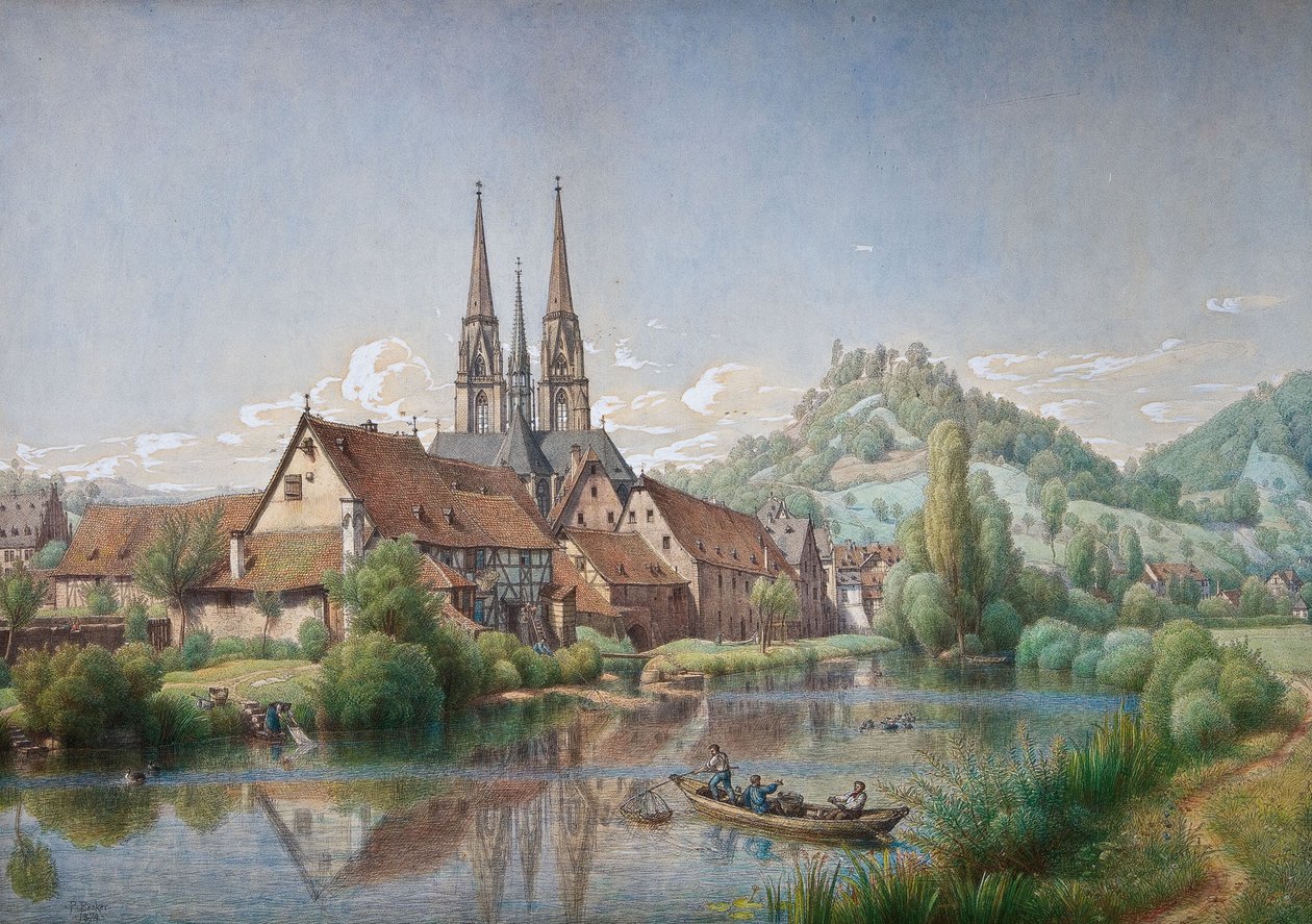 Blick auf Marburg von Peter Becker