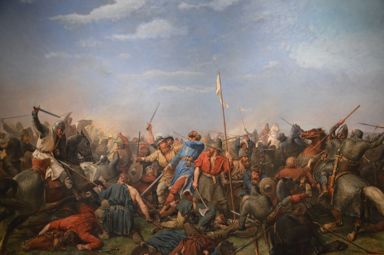 Die Schlacht von Stamford Bridge von Peter Nicolai Arbo