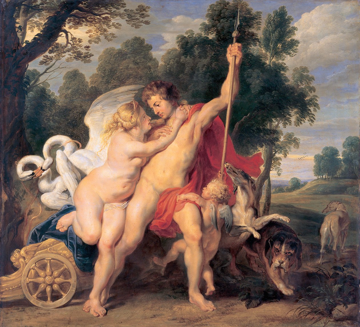 Venus und Adonis von Peter Paul Rubens
