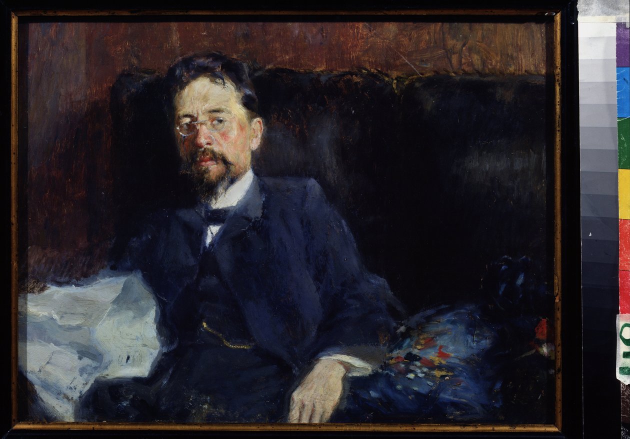 Porträt des Schriftstellers Anton Tschechow von Peter Alexandrovich Nilus