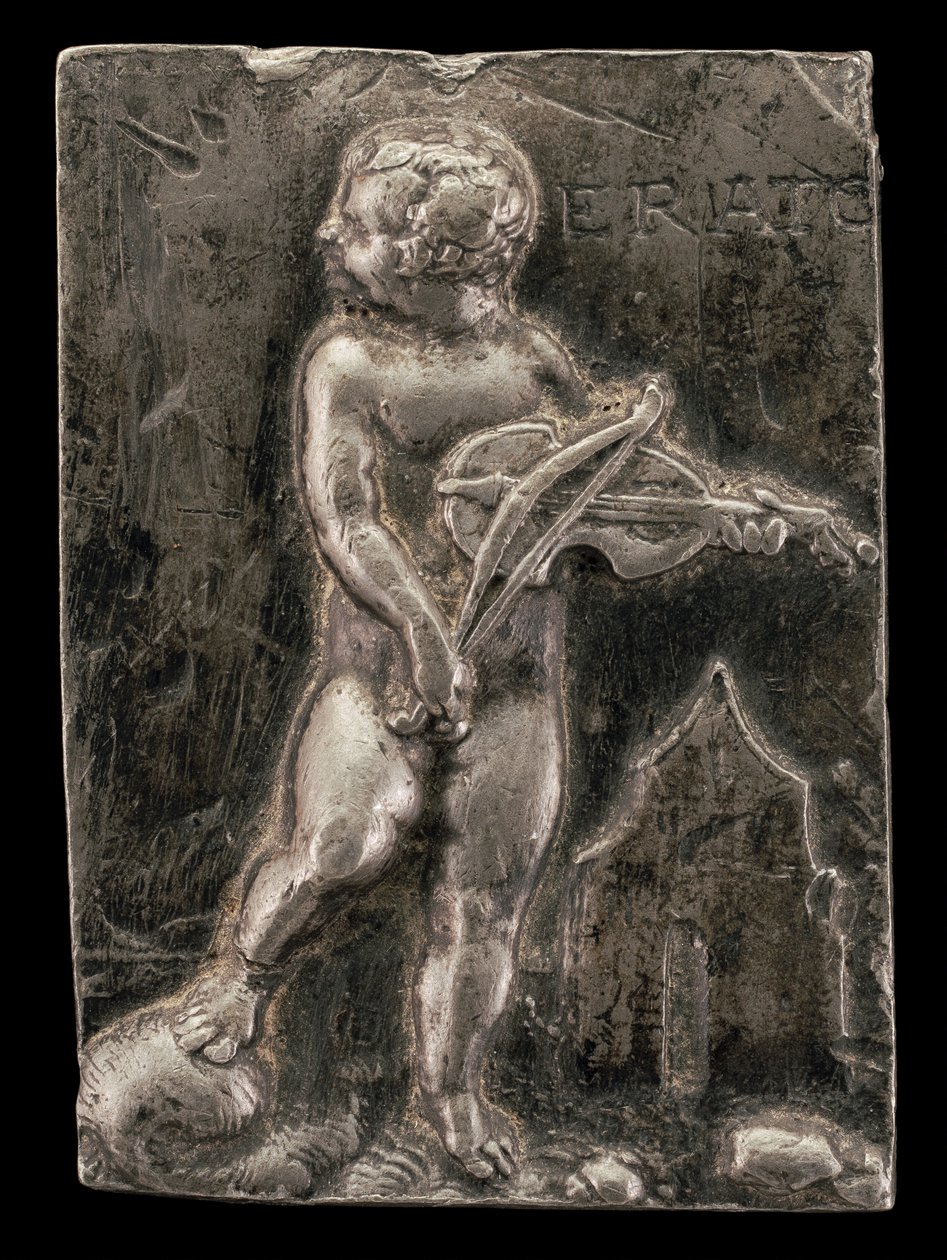 Ein Putto, der die Muse Erato symbolisiert, ca. 1540 von Peter Flötner