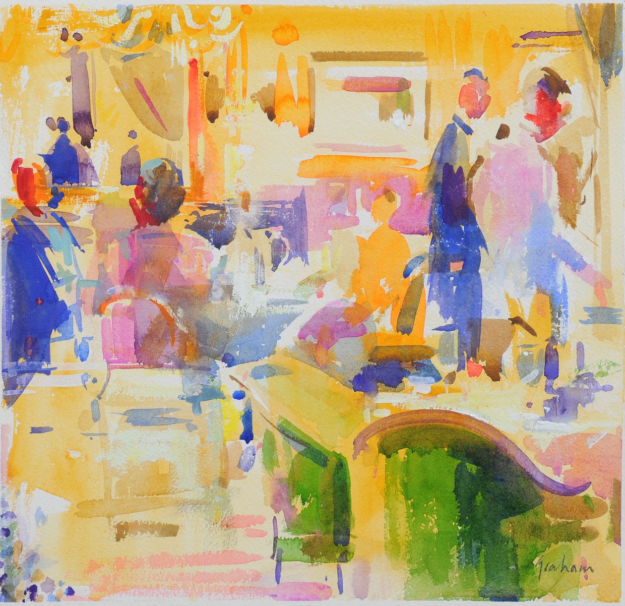 Frühstück im The Carlyle, New York von Peter Graham (Contemporary)