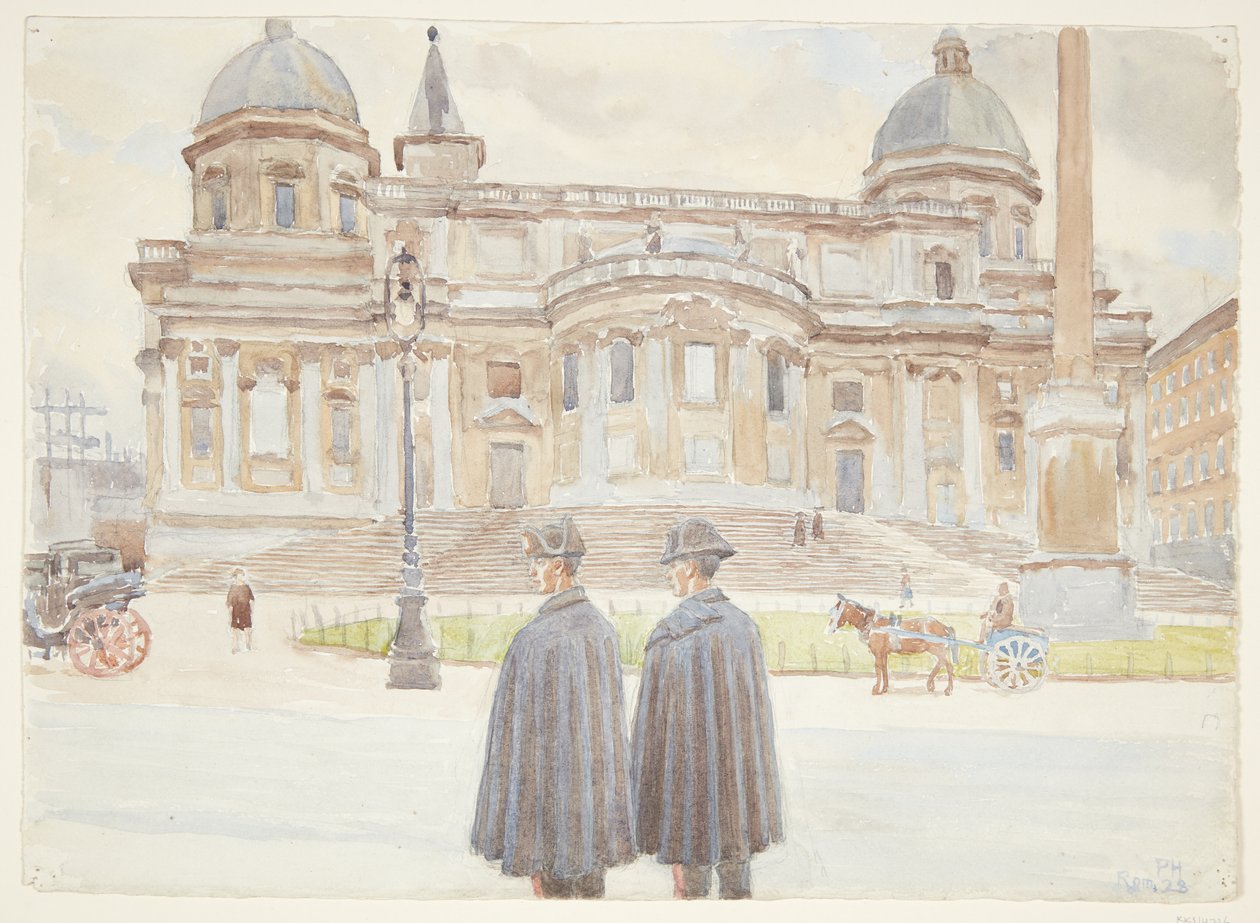 Zwei Karabinieri vor Santa Maria Maggiore von Peter Hansen