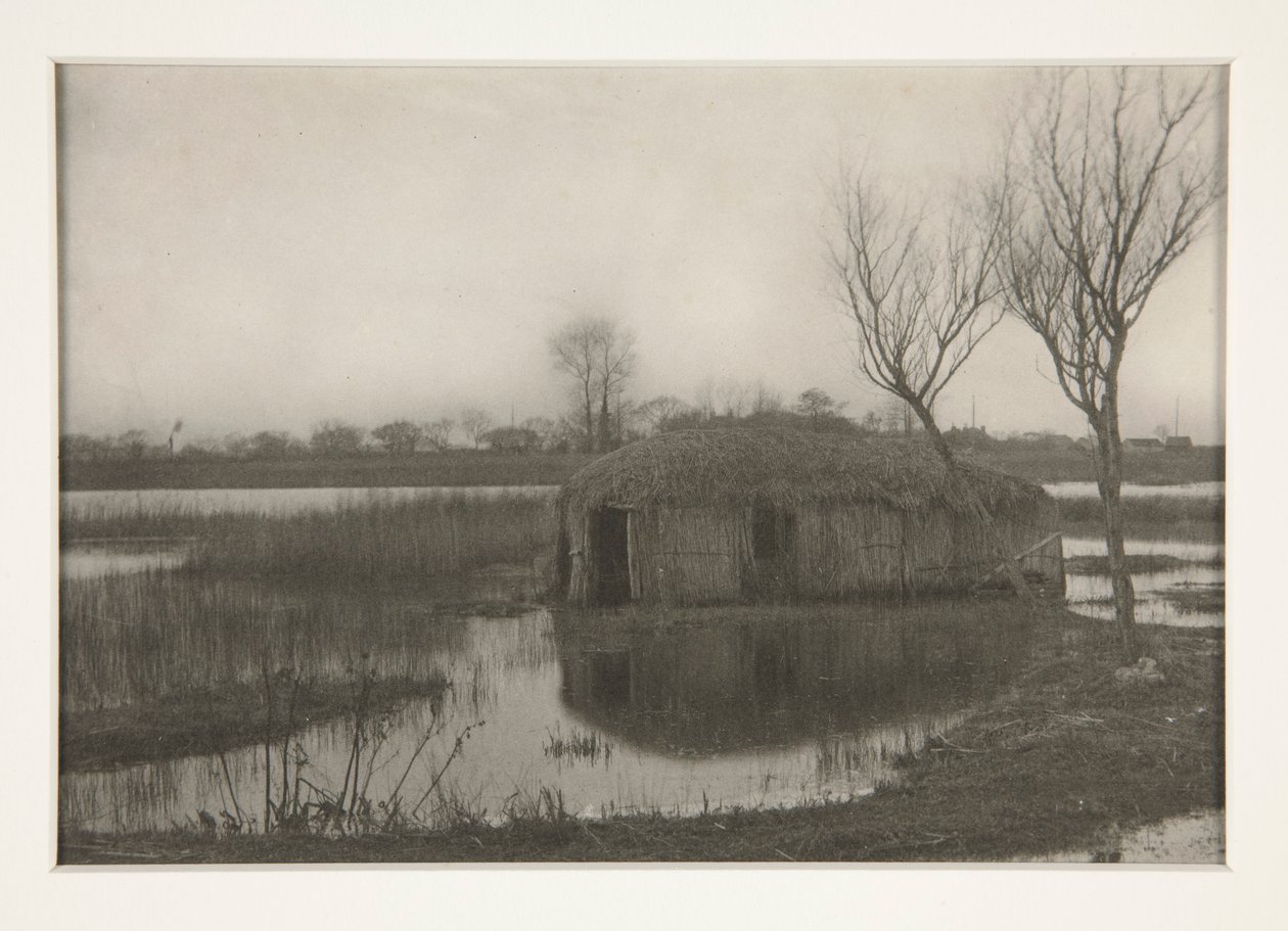 Ein Schilfboot-Haus, Tafel XXXI aus Leben und Landschaft auf den Norfolk Boards von Peter Henry Emerson