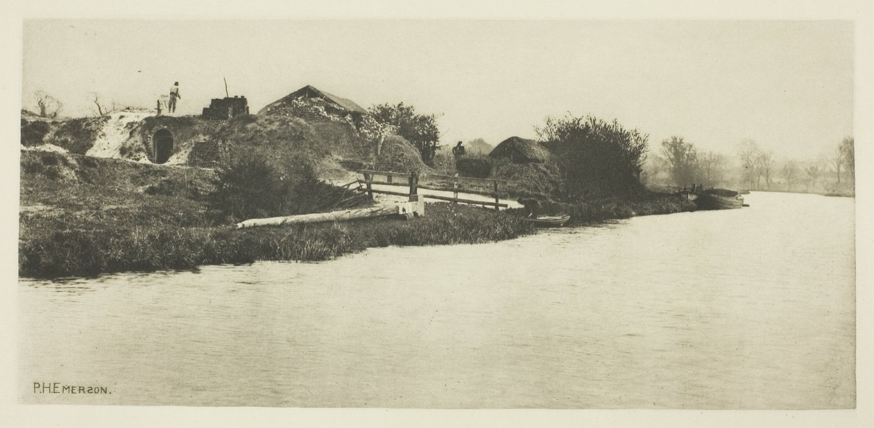 Ziegelwerk am Fluss Bure (Norfolk) von Peter Henry Emerson