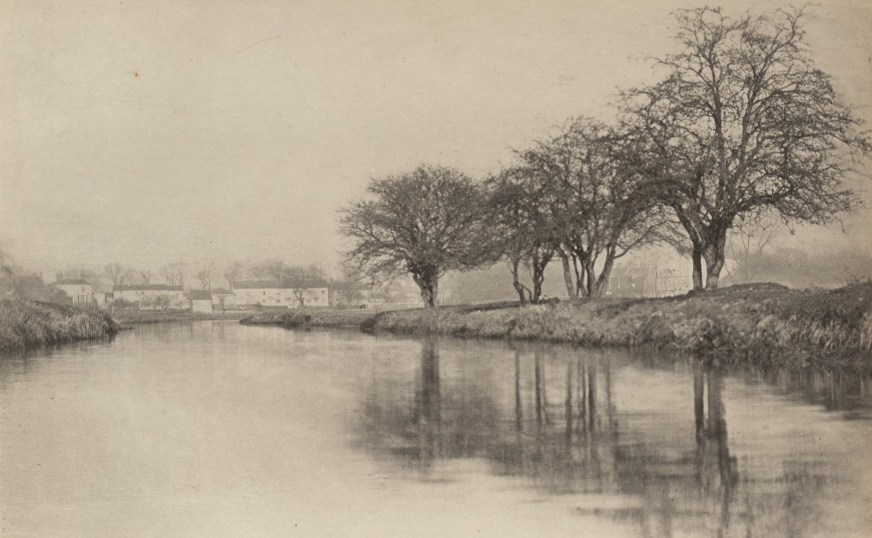 Das Dorf am Fluss, 1890-1891, gedruckt 1893 von Peter Henry Emerson