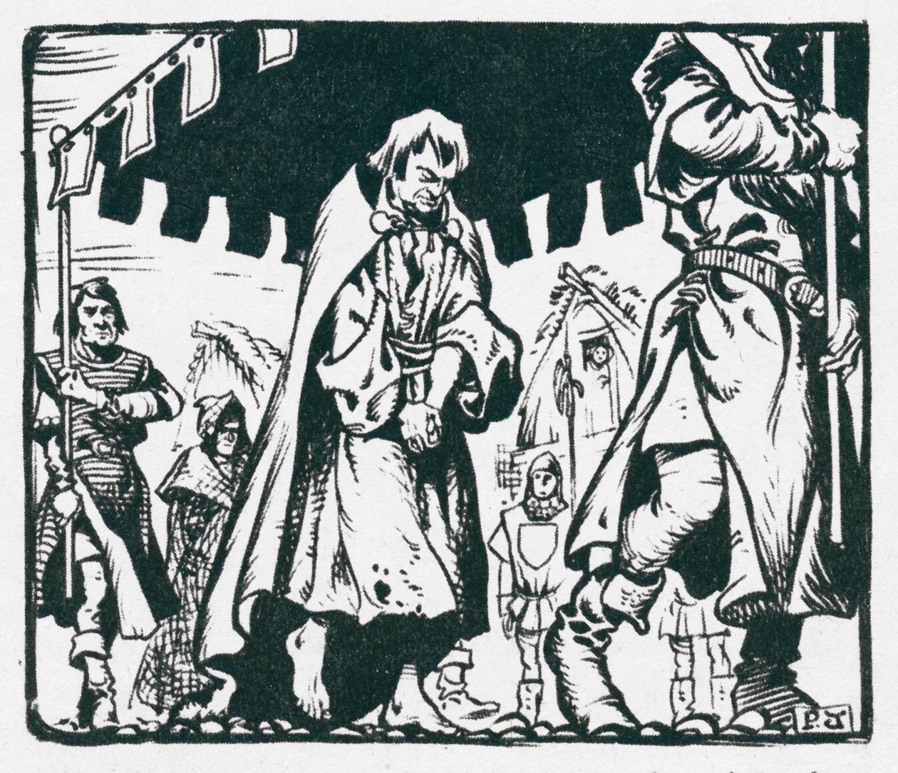 König Heinrich II. tut Buße für den Mord an Thomas A Becket von Peter Jackson