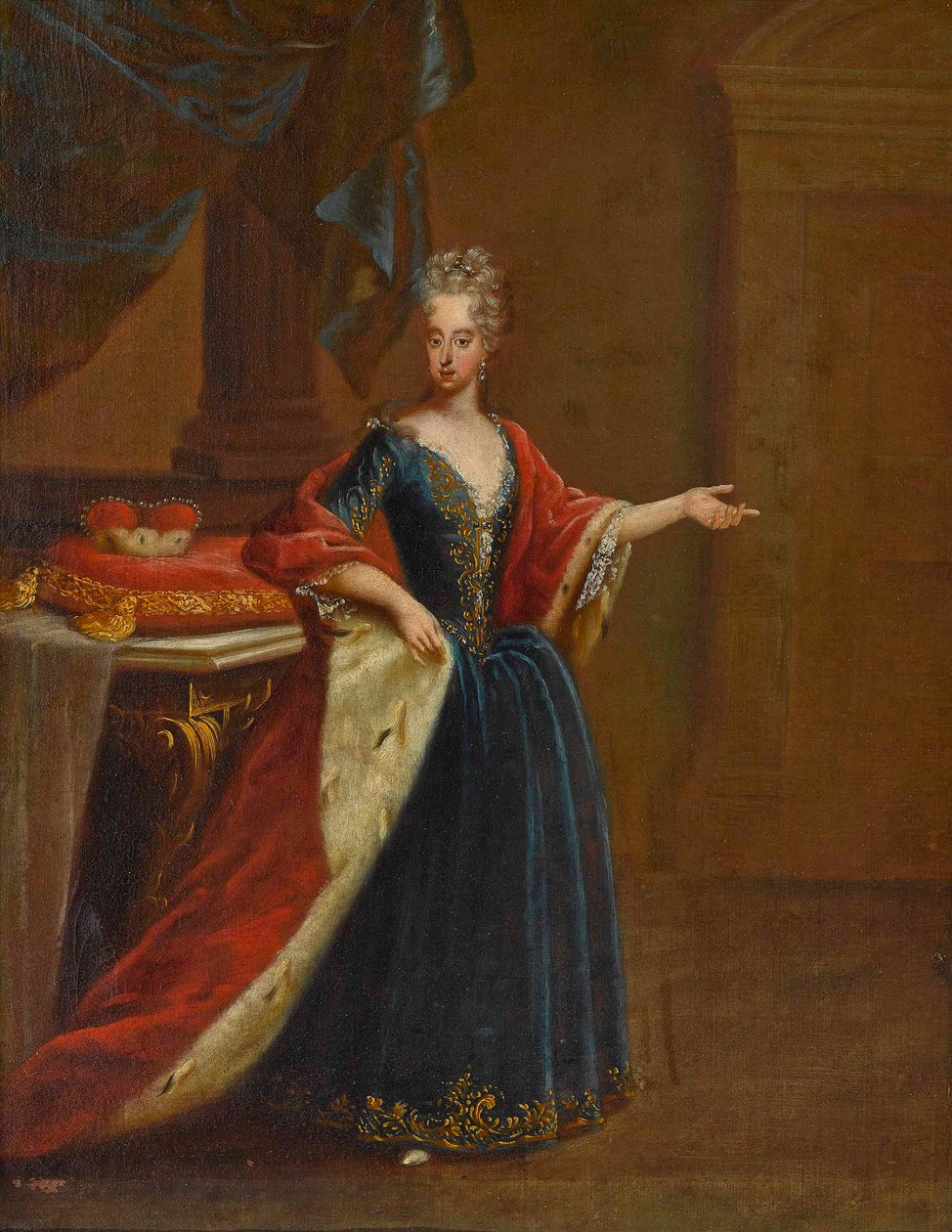 Porträt von Maria Antonia von Österreich, Kurfürstin von Bayern von Peter Jacob Horemans