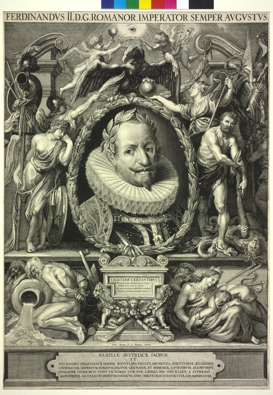 Heiliger Römischer Kaiser Ferdinand II von Peter Paul (after) Rubens