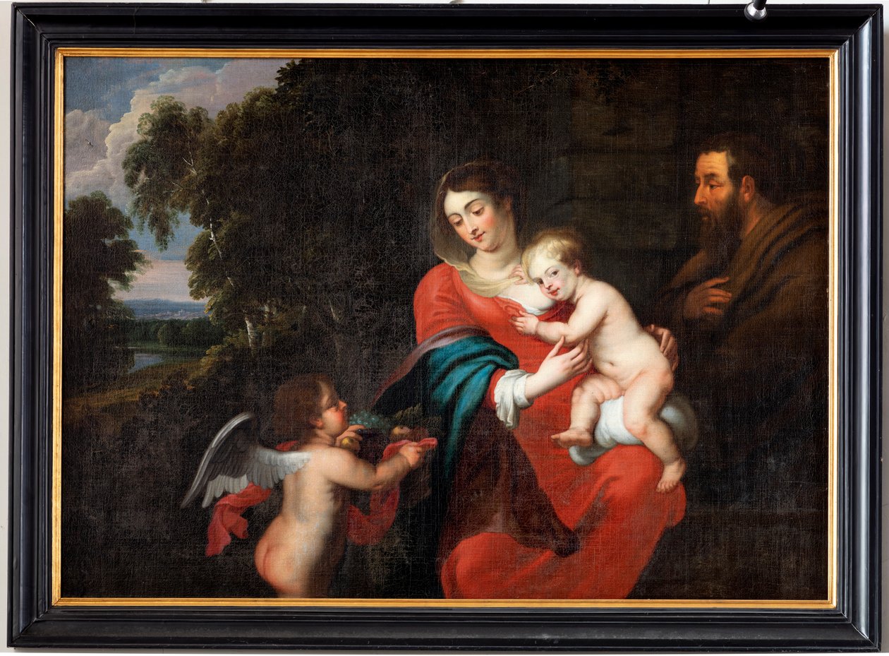 Heilige Familie mit einem Engel, Tsysssens oder Jacques D