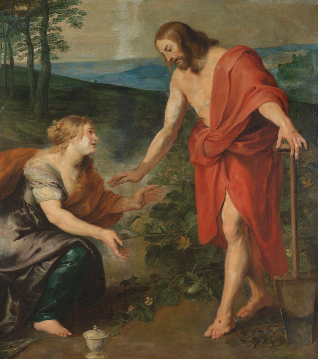 Christus erscheint Maria Magdalena als Gärtner (Noli me Tangere) von Peter Paul Rubens (workshop of)