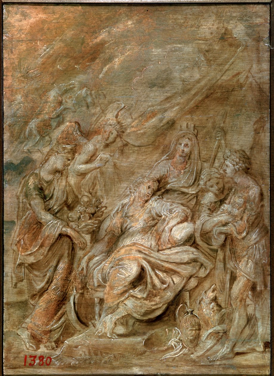 Geburt des Dauphin, Louis XIII, 1622 von Peter Paul Rubens