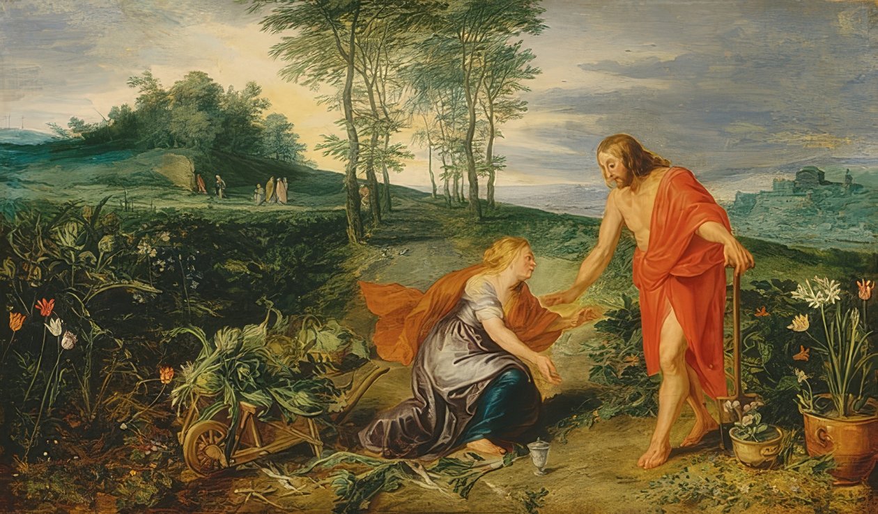 Christus erscheint Maria Magdalena am Ostermorgen (Noli me tangere) von Peter Paul Rubens